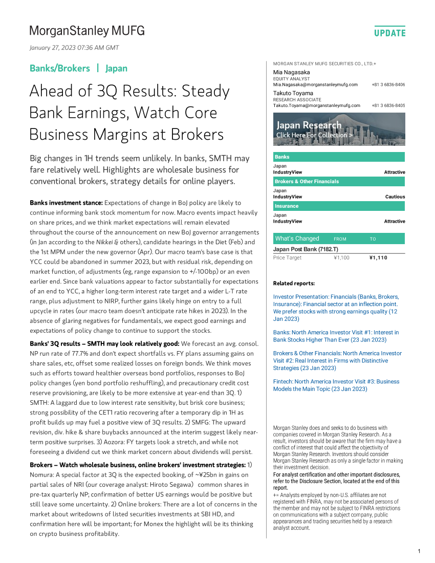 Morgan Stanley-BanksBrokers Ahead of 3Q Results Steady Bank Earnings, Wa..Morgan Stanley-BanksBrokers Ahead of 3Q Results Steady Bank Earnings, Wa.._1.png